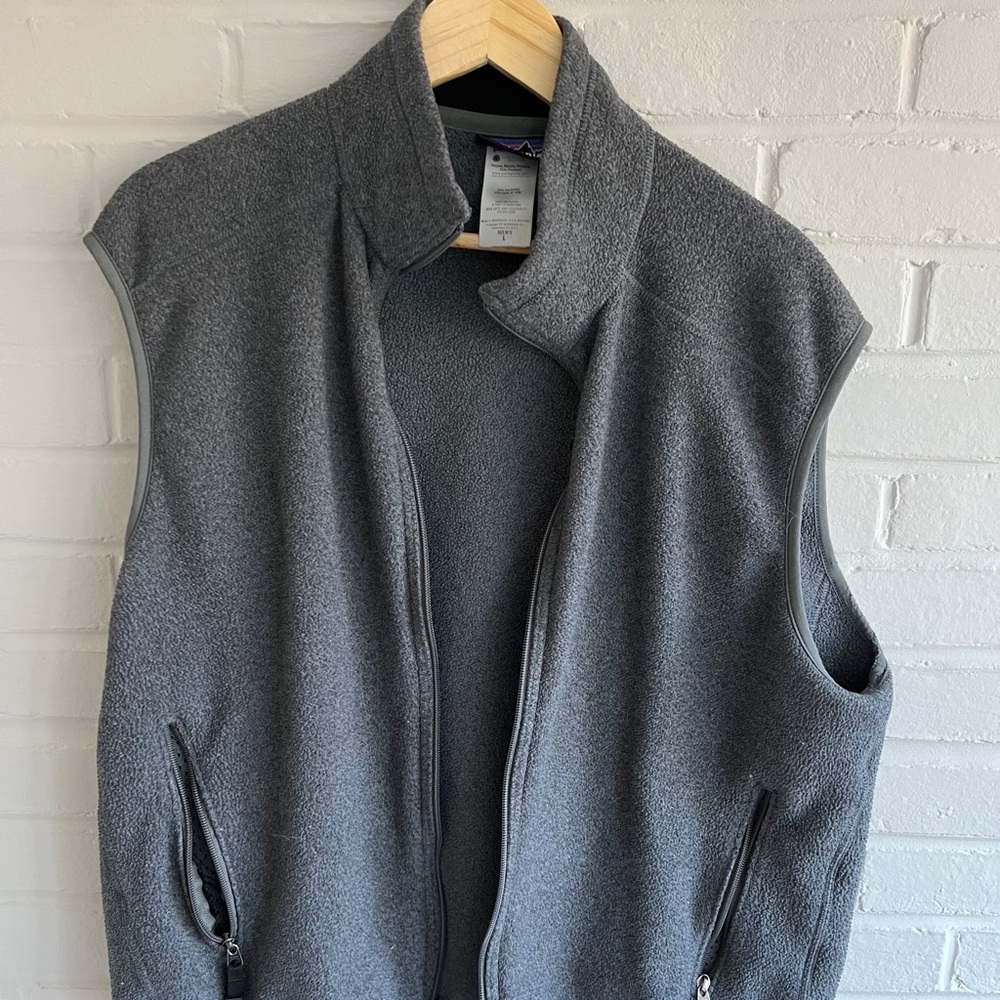 Mens Patagonia Synchilla Gray Vest Size L